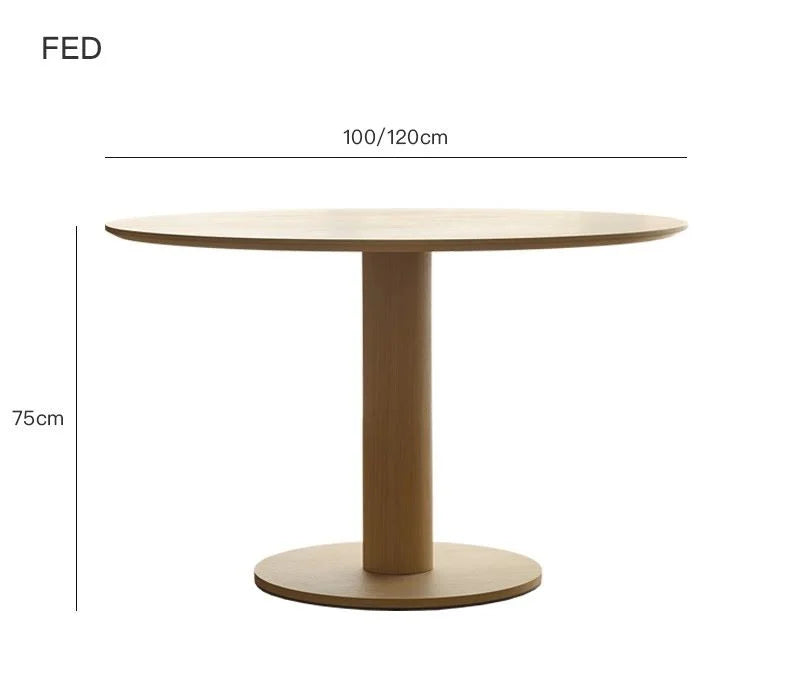 coconordic|Fed(丸テーブル/木製天板)